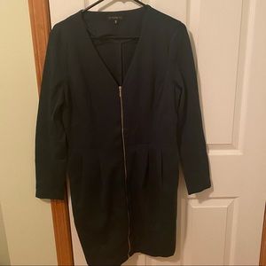 Dark Green Long Sleeve Dynamite Dress